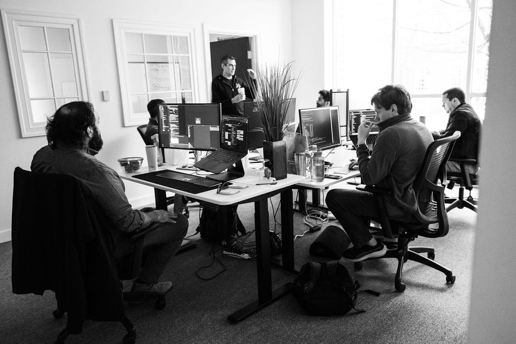 The Shift team at work in their Charlottesville office